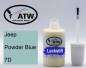 Preview: Jeep, Powder Blue, 7D: 20ml Lackstift, von ATW Autoteile West.